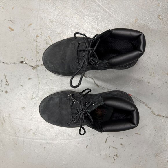 Black Timberland Boot Lace Up Sneakers Boys Size 1 - Picture 3 of 6